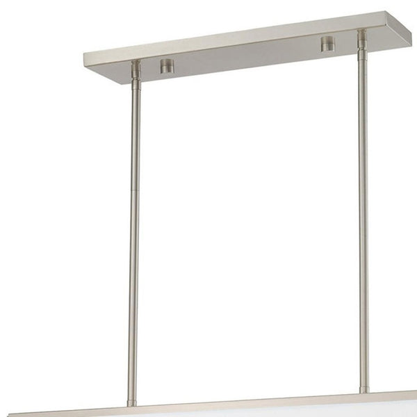 HomeRoots Five Light Dimmable Chandelier with Cylindrical Shades - Modern Design for Stylish Rooms & Versatile Use 687661