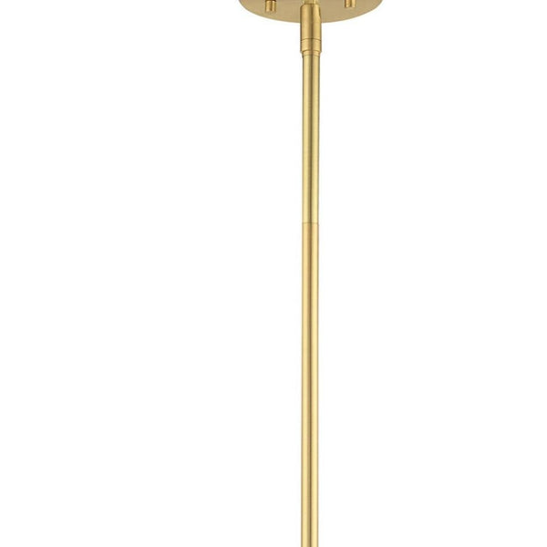 HomeRoots Five Light Dimmable Chandelier with Unique Cylinder Shades for Modern Interior Ambiance & Style 687670