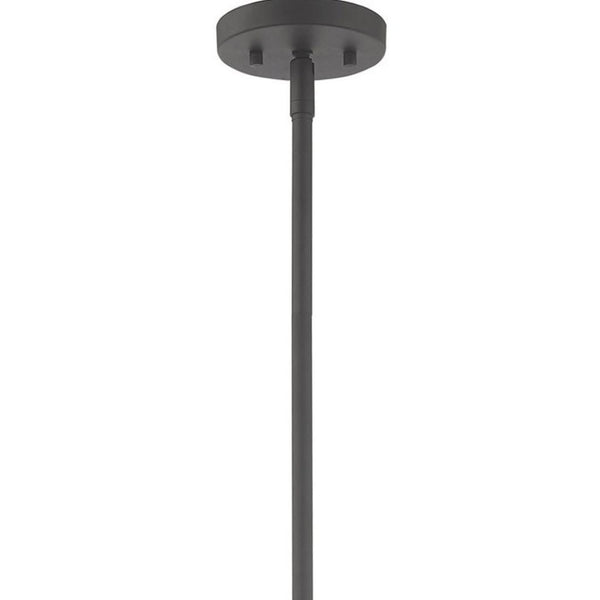 HomeRoots Five Light Dimmable Chandelier - Modern Cylindrical Shades for Stylish, Adjustable Illumination 687671