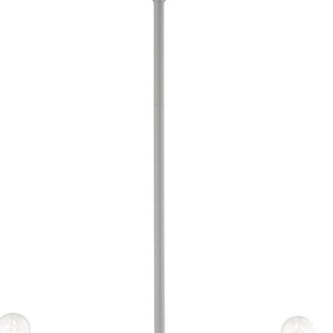 HomeRoots Five Light Dimmable Chandelier - Modern Elegance with Sleek Steel Shades for Versatile Lighting Style 687672
