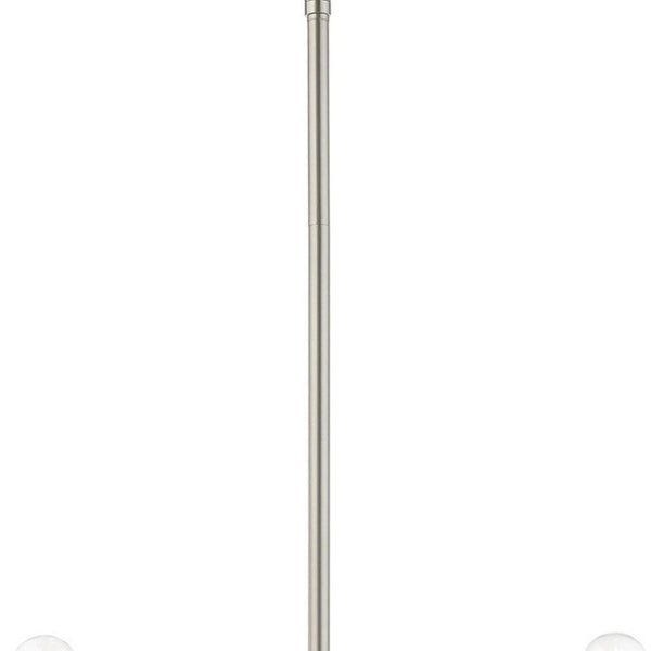 HomeRoots Five Light Dimmable Chandelier - Modern Cylinder Shades for Elegant Ambiance in Any Room 687673