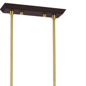 HomeRoots Ten Light Dimmable Chandelier - Modern Cylindrical Design with Steel Shades for Elegant Spaces 687686
