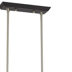 HomeRoots Ten Light Dimmable Chandelier with Cylinder Shades - Modern Steel Design for Versatile Interiors 687687