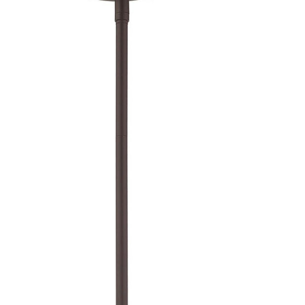 HomeRoots Bronze Five-Light Dimmable Chandelier - Elegant Cylinder Design for Dining Rooms & Living Spaces 687691