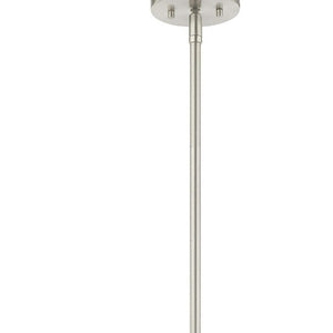 HomeRoots Five Light Dimmable Chandelier with Sleek Cylindrical Shades - Modern Steel Lighting for Any Room 687692