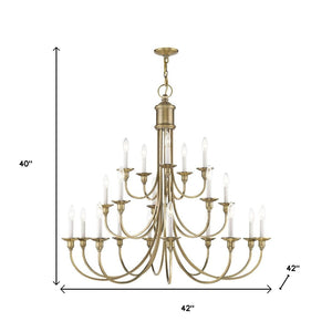 HomeRoots Multi Light Dimmable Chandelier - Modern Cylinder Design with Adjustable Warm Illumination & Style 687705