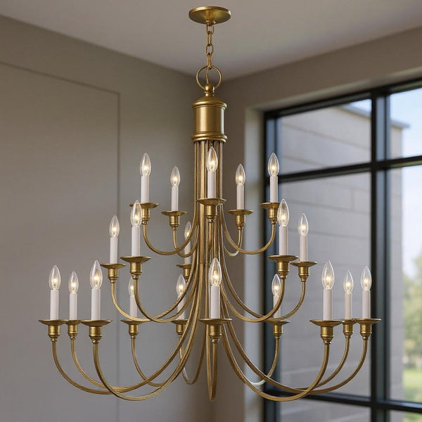HomeRoots Multi Light Dimmable Chandelier - Modern Cylinder Design with Adjustable Warm Illumination & Style 687705
