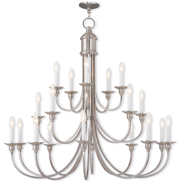 HomeRoots Multi Light Dimmable Chandelier - Modern Steel Design with Adjustable Brightness for Any Space 687706