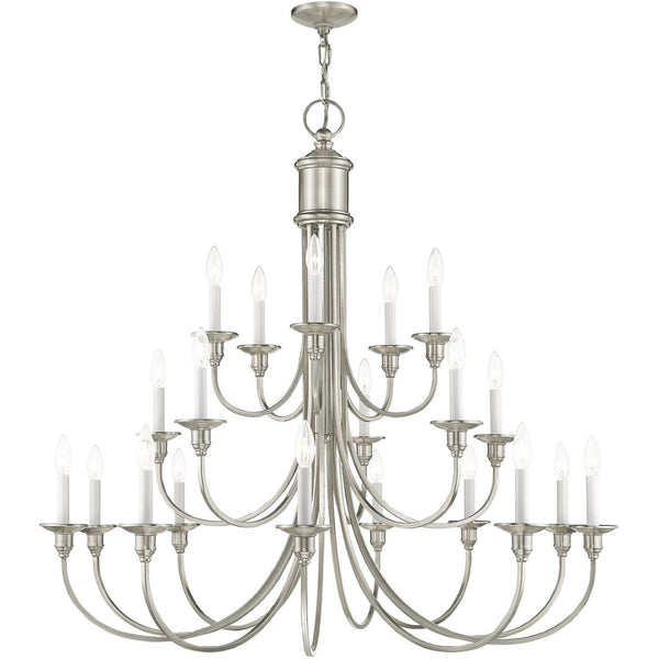 HomeRoots Multi Light Dimmable Chandelier - Modern Steel Design with Adjustable Brightness for Any Space 687706
