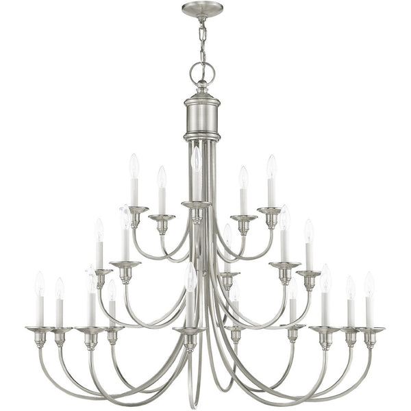 HomeRoots Multi Light Dimmable Chandelier - Modern Steel Design with Adjustable Brightness for Any Space 687706