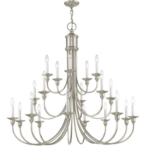 HomeRoots Multi Light Dimmable Chandelier - Modern Steel Design with Adjustable Brightness for Any Space 687706