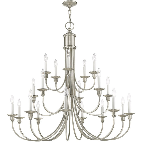 HomeRoots Multi Light Dimmable Chandelier - Modern Steel Design with Adjustable Brightness for Any Space 687706