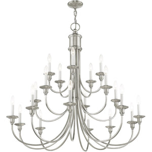 HomeRoots Multi Light Dimmable Chandelier - Modern Steel Design with Adjustable Brightness for Any Space 687706