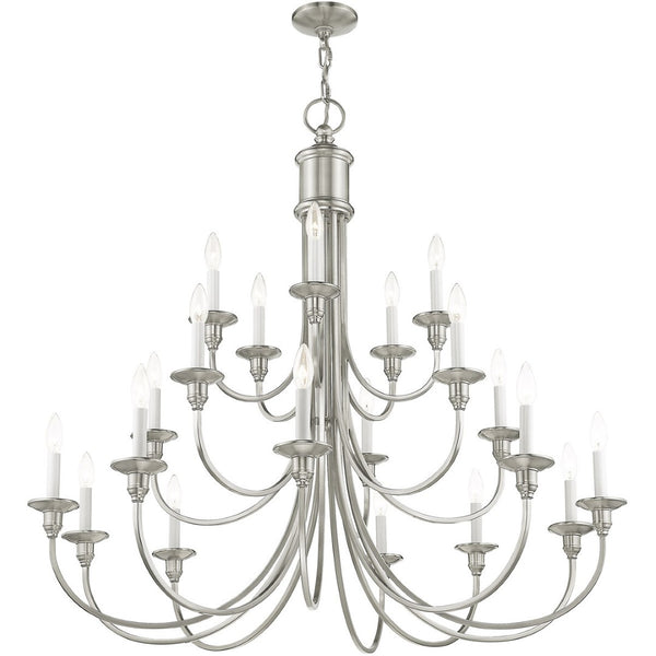 HomeRoots Multi Light Dimmable Chandelier - Modern Steel Design with Adjustable Brightness for Any Space 687706