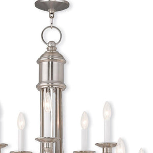 HomeRoots Multi Light Dimmable Chandelier - Modern Steel Design with Adjustable Brightness for Any Space 687706