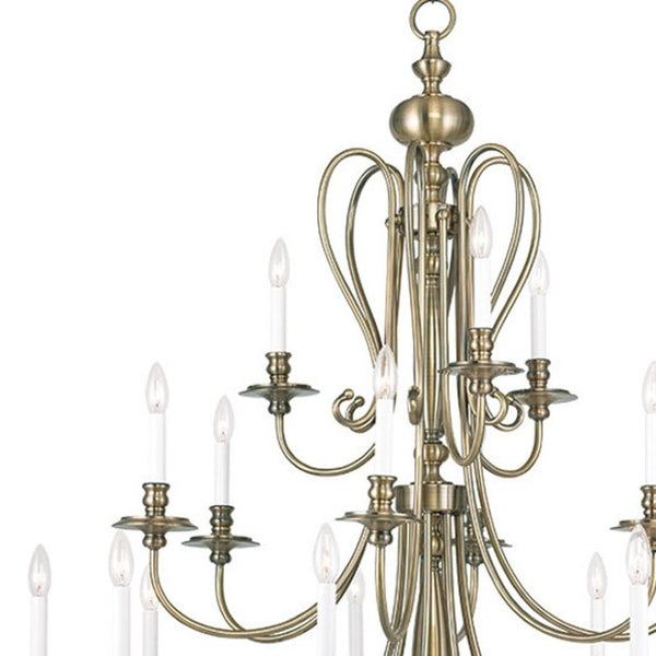 HomeRoots Multi Light Dimmable Chandelier with Modern Cylinder Shades for Elegant Ambiance in Any Space 687725