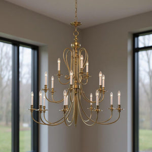 HomeRoots Multi Light Dimmable Chandelier with Modern Cylinder Shades for Elegant Ambiance in Any Space 687725