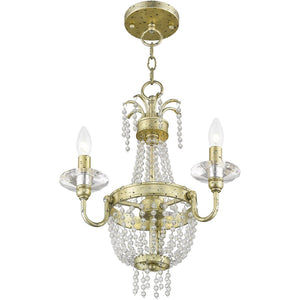 HomeRoots Gold Three-Light Dimmable Chandelier with Clear Cylinder Shades – Modern Elegance for Any Space 687726