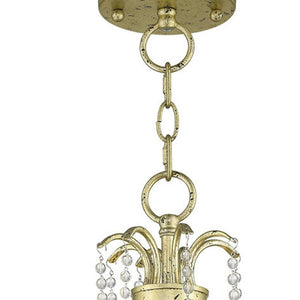 HomeRoots Gold Three-Light Dimmable Chandelier with Clear Cylinder Shades – Modern Elegance for Any Space 687726