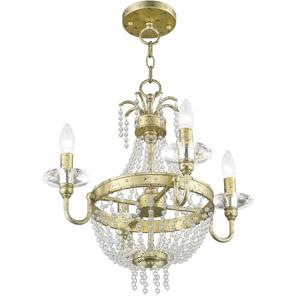 HomeRoots Four Light Dimmable Chandelier - Modern Cylinder Shades for Stylish Ambiance in Any Room 687728