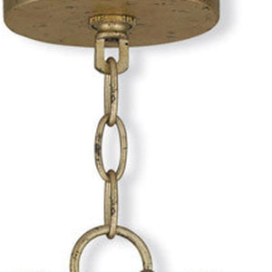 HomeRoots Gold Five-Light Dimmable Chandelier - Modern Elegance with Cylindrical Steel Shades for Any Room 687730