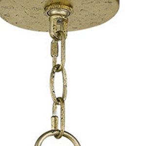 HomeRoots Six Light Dimmable Chandelier - Modern Cylinder Design for Adjustable Illumination in Any Space 687732