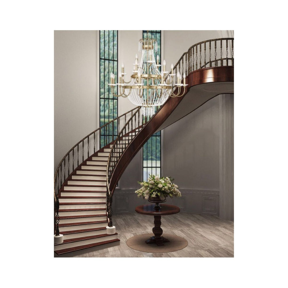 HomeRoots Multi Light Dimmable Chandelier - Modern Cylinder Design with Durable Shades for Any Space Ambiance 687736