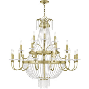 HomeRoots Multi Light Dimmable Chandelier - Modern Cylinder Design with Durable Shades for Any Space Ambiance 687736