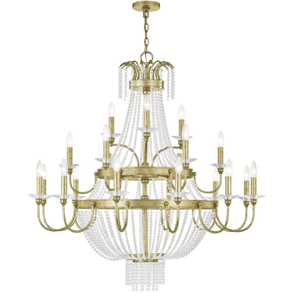 HomeRoots Multi Light Dimmable Chandelier - Modern Cylinder Design with Durable Shades for Any Space Ambiance 687736