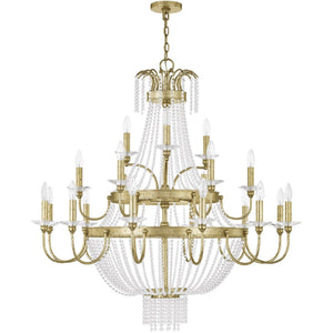 HomeRoots Multi Light Dimmable Chandelier - Modern Cylinder Design with Durable Shades for Any Space Ambiance 687736