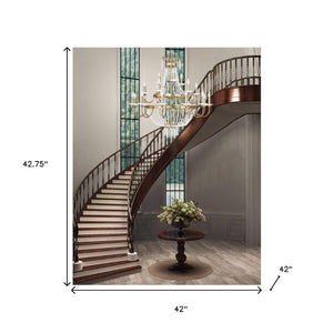 HomeRoots Multi Light Dimmable Chandelier - Modern Cylinder Design with Durable Shades for Any Space Ambiance 687736