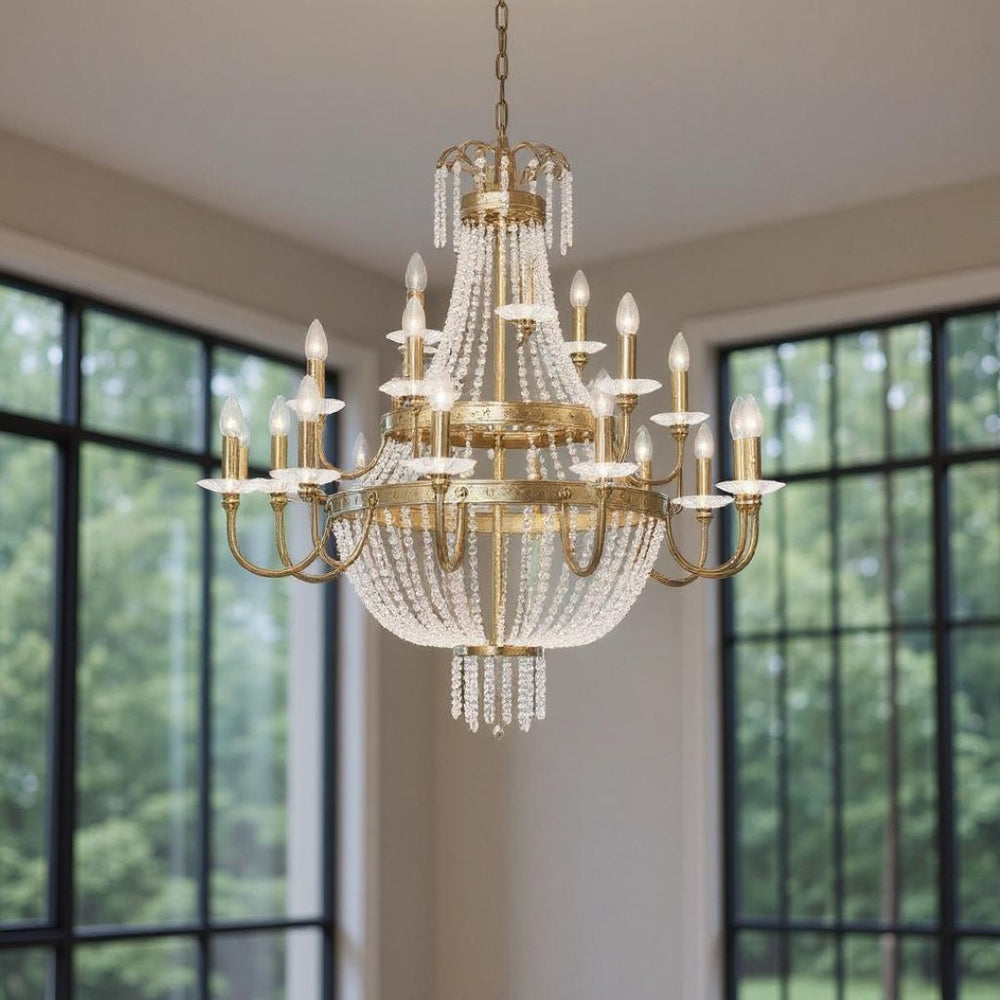 HomeRoots Multi Light Dimmable Chandelier - Modern Cylinder Design with Durable Shades for Any Space Ambiance 687736