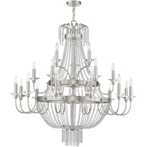 HomeRoots Multi Light Dimmable Chandelier - Modern Cylinder Shades, Elegant Steel Design for Versatile Spaces 687737