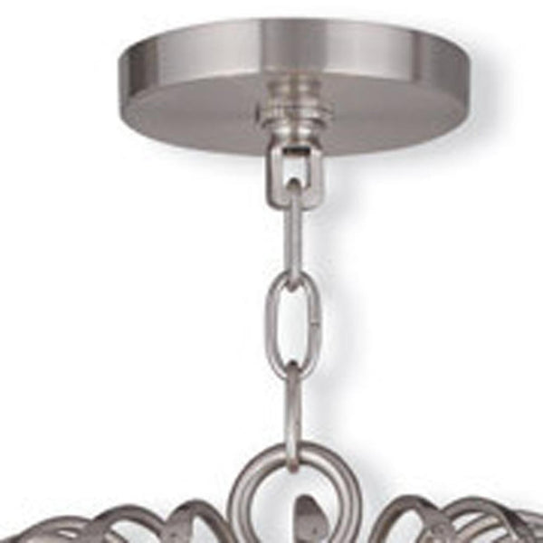 HomeRoots Multi Light Dimmable Chandelier - Modern Cylinder Shades, Elegant Steel Design for Versatile Spaces 687737