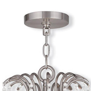 HomeRoots Multi Light Dimmable Chandelier - Modern Cylinder Shades, Elegant Steel Design for Versatile Spaces 687737