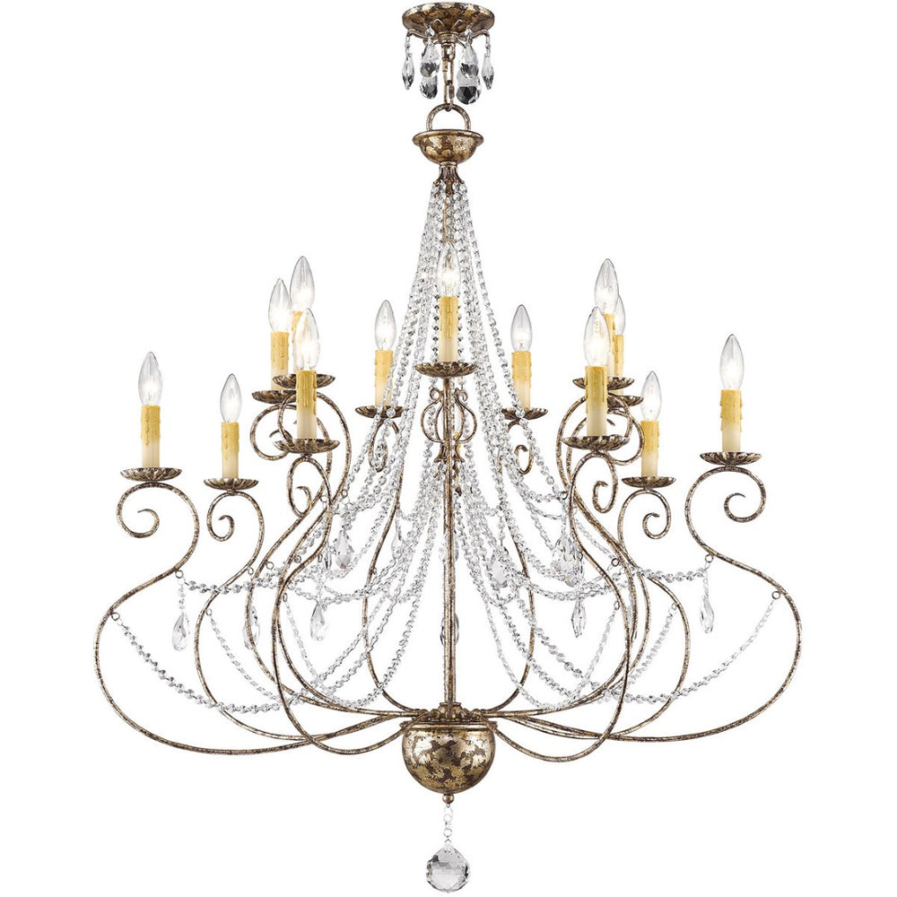 HomeRoots Multi Light Dimmable Chandelier - Modern Cylindrical Shades for Stylish Ambiance & Versatile Spaces 687742