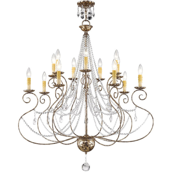 HomeRoots Multi Light Dimmable Chandelier - Modern Cylindrical Shades for Stylish Ambiance & Versatile Spaces 687742