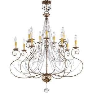 HomeRoots Multi Light Dimmable Chandelier - Modern Cylindrical Shades for Stylish Ambiance & Versatile Spaces 687742