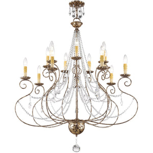 HomeRoots Multi Light Dimmable Chandelier - Modern Cylindrical Shades for Stylish Ambiance & Versatile Spaces 687742