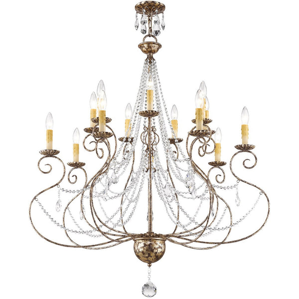 HomeRoots Multi Light Dimmable Chandelier - Modern Cylindrical Shades for Stylish Ambiance & Versatile Spaces 687742