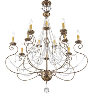 HomeRoots Multi Light Dimmable Chandelier - Modern Cylindrical Shades for Stylish Ambiance & Versatile Spaces 687742
