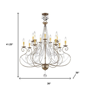 HomeRoots Multi Light Dimmable Chandelier - Modern Cylindrical Shades for Stylish Ambiance & Versatile Spaces 687742