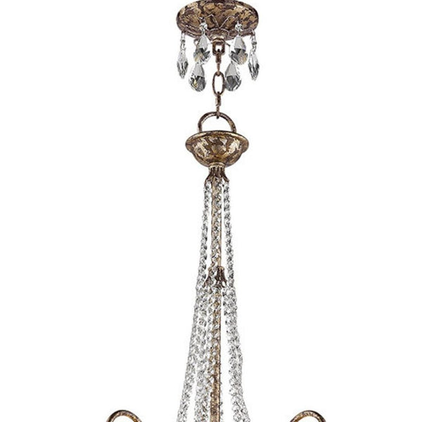 HomeRoots Nine Light Dimmable Chandelier - Modern Cylindrical Design for Stylish Entryways & Dining Spaces 687743