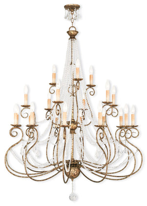HomeRoots Multi Light Dimmable Chandelier - Modern Steel Shades for Stylish Illumination in Any Space 687744