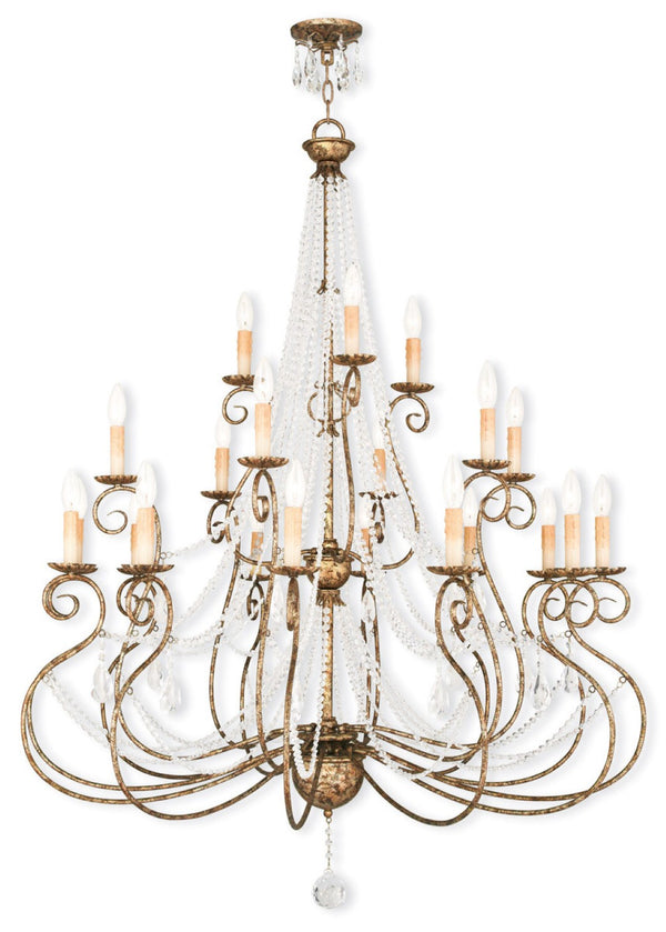 HomeRoots Multi Light Dimmable Chandelier - Modern Steel Shades for Stylish Illumination in Any Space 687744