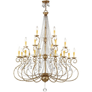 HomeRoots Multi Light Dimmable Chandelier - Modern Steel Shades for Stylish Illumination in Any Space 687744