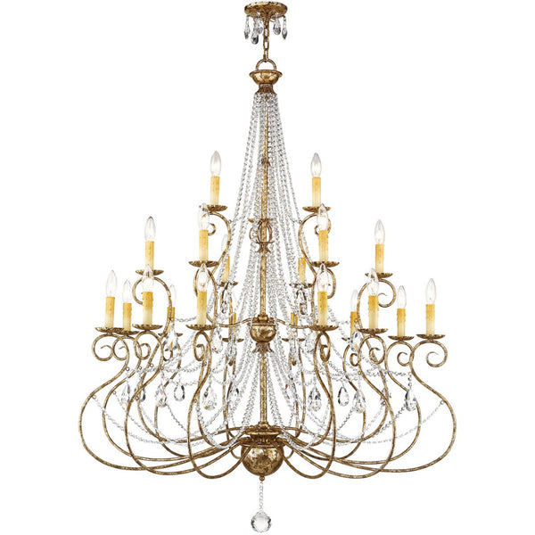 HomeRoots Multi Light Dimmable Chandelier - Modern Steel Shades for Stylish Illumination in Any Space 687744