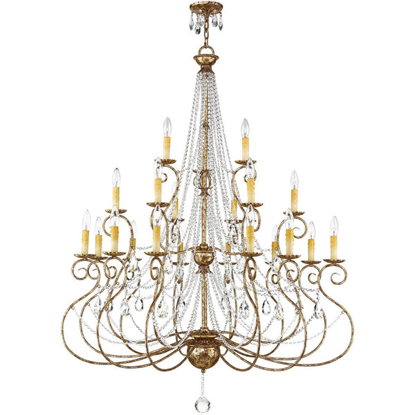 HomeRoots Multi Light Dimmable Chandelier - Modern Steel Shades for Stylish Illumination in Any Space 687744