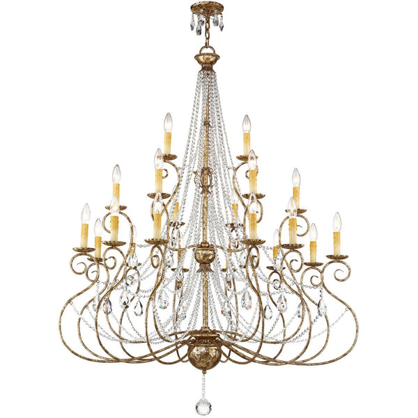 HomeRoots Multi Light Dimmable Chandelier - Modern Steel Shades for Stylish Illumination in Any Space 687744