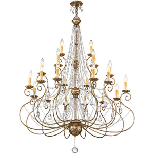HomeRoots Multi Light Dimmable Chandelier - Modern Steel Shades for Stylish Illumination in Any Space 687744